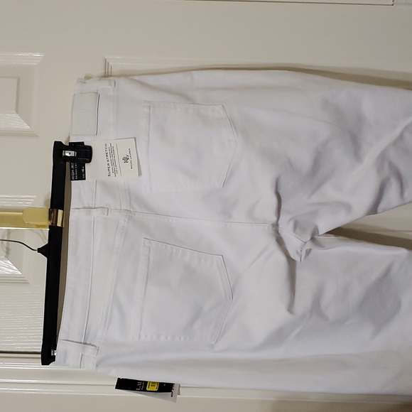 Ralph Lauren white high rise skinny crop jeans - Picture 6 of 8